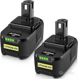 2X RB18L50 5500mAh Batteria di ricambio per ryobi