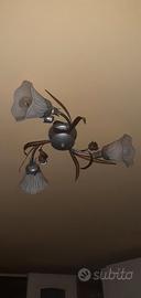 Plafoniera sofitto + 2 abat jours