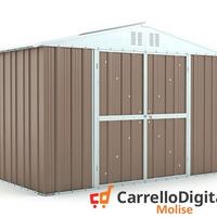 Box giardino in lamiera zincata 327x155 tortora