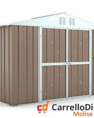 Box giardino in lamiera zincata 327x155 tortora