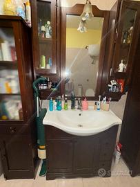 Mobile bagno completo color noce
