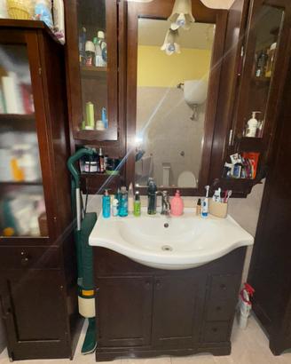 Mobile bagno completo color noce