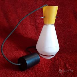 Coppia di lampade sospensione vintage anni 70