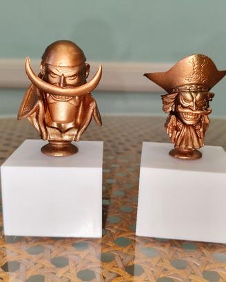 Busti Bronzo One Piece Gol D Roger & Barbabianca 
