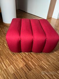 Pouf di design rosso modulare – stile moderno