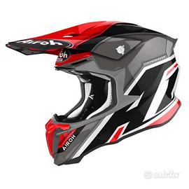 Casco cross Airoh twist 2.0 SHAKEN RED GLOSS