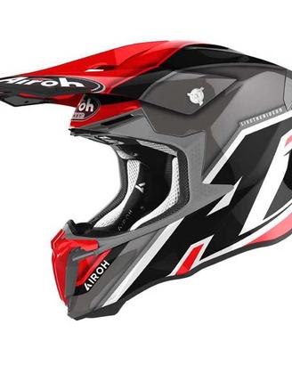 Casco cross Airoh twist 2.0 SHAKEN RED GLOSS