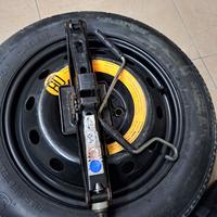 Ruota rotino scorta fiat completo di crik e sacca