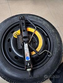 Ruota rotino scorta fiat completo di crik e sacca