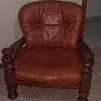 Poltrona pelle vintage