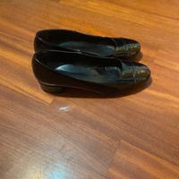 Scarpe Nere Eleganti Vernice Tacco Basso 37