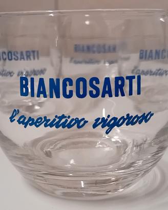 VECCHI BICCHIERI BIANCOSARTI ANNI 70 VINTAGE 