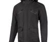 GIACCA MOORE MODELLO F4 NERA CON CAPPUCCIO REMOVIB