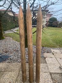 Pali in legno tondi
