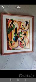 Quadro in stile figurativo caraibico