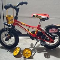 bicicletta bambino ruote 12 pollici con rotelle