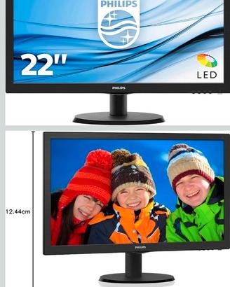 Philips Monitor 223V5LHSB2 Monitor LCD-TFT per PC