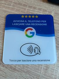 Carta NFC Tap Google recensioni LINGUA italiana