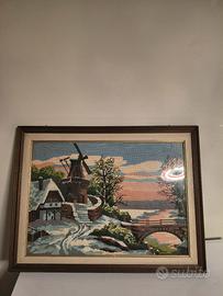 Quadro di paesaggio invernale 