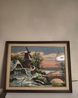 Quadro di paesaggio invernale 
