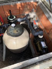 Pompa a Sabbia Piscina Motore completo