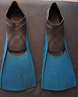 Pinne decathlon nabaiji n. 40/41 azzurro-nero