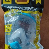 Cressi maschera snorkeling blu L/XL - Nuova