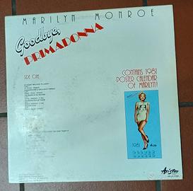 LP 33 GIRI VINILE MARILYN MONROE GOODBYE PRIMADONN