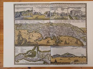 Stampa prospettica di Napoli