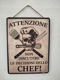 Stampa su legno, Attenti allo chef
