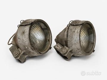 Coppia fari industriali Philips vintage