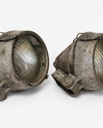Coppia fari industriali Philips vintage