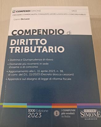 Compendio di diritto tributario Edizioni Simone