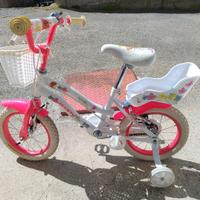 Bici da bambina 14" con rotelle 
