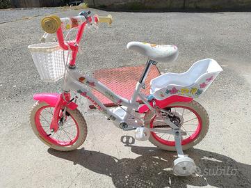 Bici da bambina 14" con rotelle 