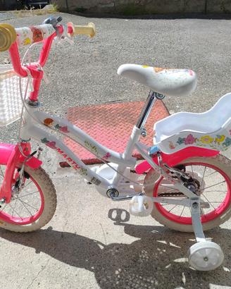 Bici da bambina 14" con rotelle 