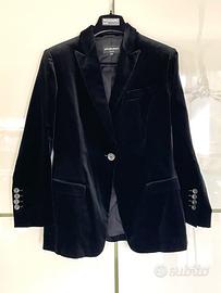 Giacca nera velluto donna ANTONIO FUSCO tg 44