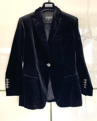 Giacca nera velluto donna ANTONIO FUSCO tg 44
