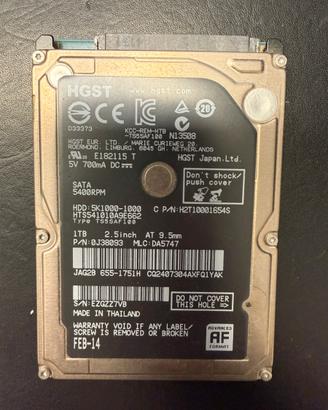 Hard Disk HDD 2,5  1TB