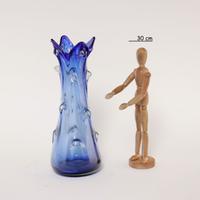 Vaso in Vetro Blu - Anni 60-70