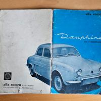 Libretto uso manutenzione Alfa Romeo Dauphine