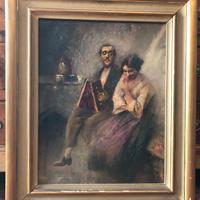 Dipinto olio su compensato G.Maldarelli