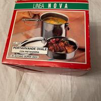 Portavivande in acciaio con pietanziera