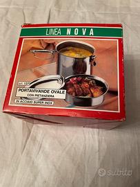 Portavivande in acciaio con pietanziera