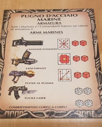 Pugni Imperiali Scheda Armi Star Quest MB 1990