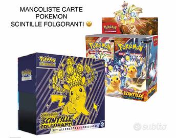 Completo mancoliste Pokemon SCINTILLE FOLGORANTI
