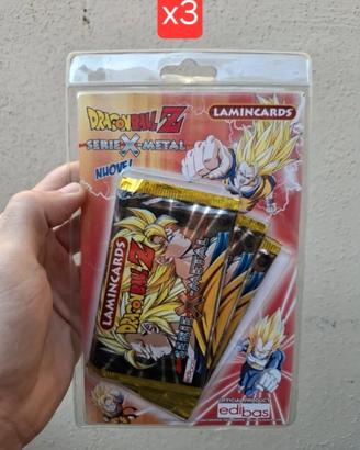 DRAGON BALL Z X-METAL 3 Blister Lamincards New