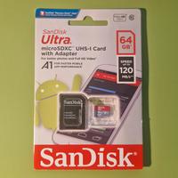 SanDisk MicroSD Ultra 64GB +Adattatore SD