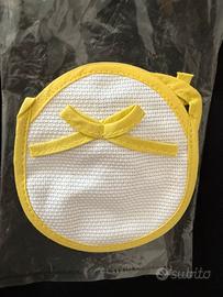 Porta ciuccio in tessuto ricamabile
