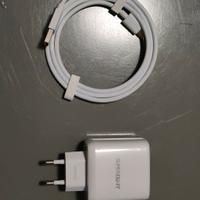 Caricabatterie e cavo 65W Type C